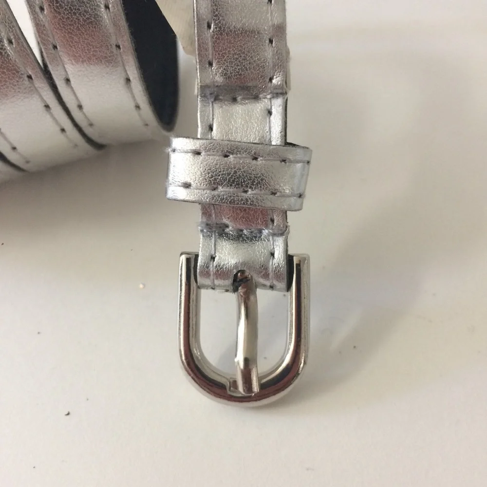 Free with Purchase NWOT Silver Metallic Belt